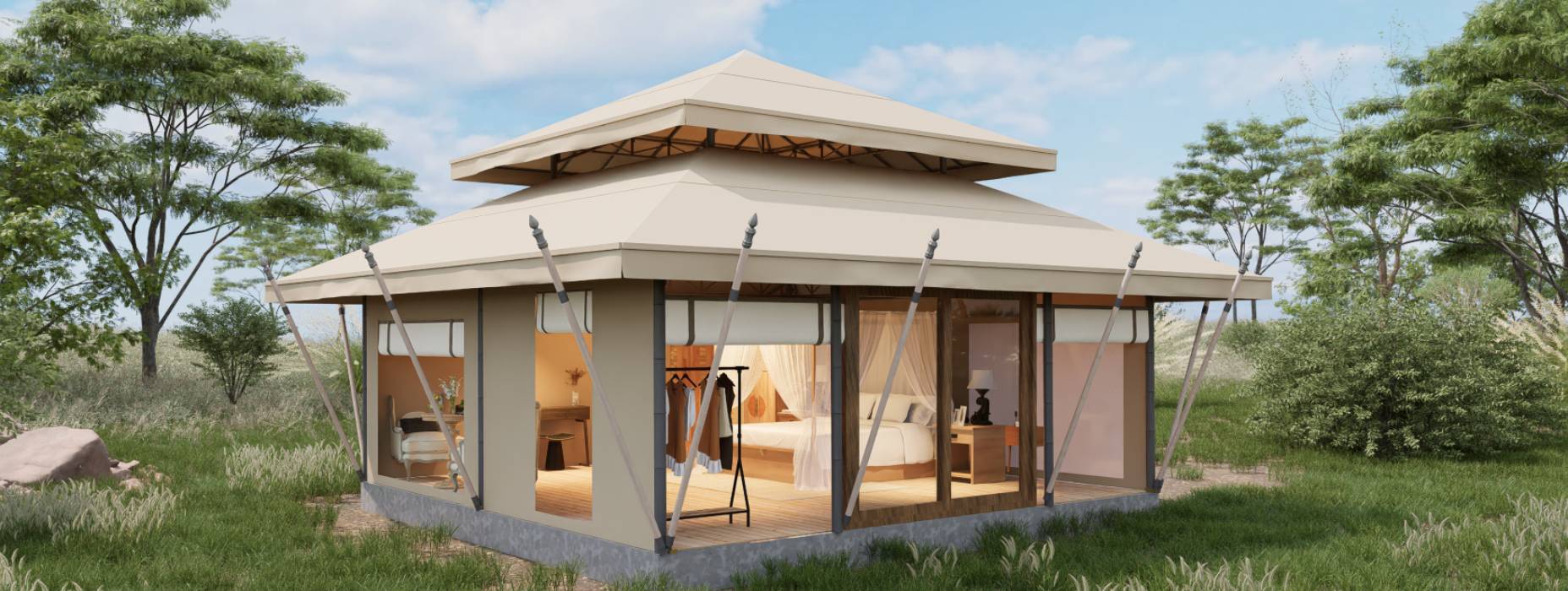 兰西县户外野奢帐篷